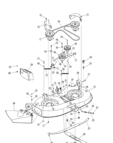 Deck Assembly 42 Inch Diagram and Parts List for 13AN772G729 2007 Yard Machines Lawn Tractor